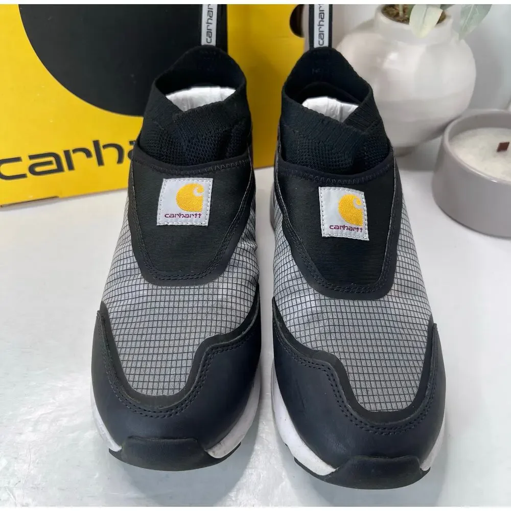 Carhartt Haslett FS2481-M Nano Toe Work Shoes Sneaker Black Gray Men's 8.5 Wide